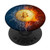 Flaming Fire Ice Bitcoin BTC PopSockets PopGrip: Swappable Grip for Phones  and  Tablets
