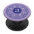 Monogram Initial Letter J Mandala Pattern Purple Lavender PopSockets PopGrip: Swappable Grip for Phones  and  Tablets