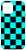 iPhone 12 Pro Max Checkered Turquoise and Black   Check Pattern Case