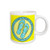 3dRose Life is Better in Flip Flops Light Blue and Yellow Mug, 11-Ounce