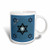 3dRose STAR OF DAVID-BLUE Ceramic Mug, 11 oz, Multicolor