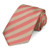 TieMart Formal Striped Tie (Palm Coast Coral and Beige)