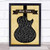Fix You Black Guitar Song Lyric Quote Print
