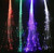 Flashing Panda LED Light-up Flashing Fiber Optic LED Hair Barrette, Multi-Color Rainbow, 6-Pack