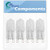 4-Pack W10709921 Microwave Light Bulb Replacement for KitchenAid KHMC1857BSP0 Microwave - Compatible with W10208564 Bulb