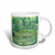 3dRose mug_46577_2 Famous Monets Water Lillies with Lavender Frame Ceramic Mug, 15-Ounce