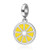 SOUKISS Yellow Lemon Charms 925 Sterling Silver Fruit Dangle Charms Fits European Bracelet
