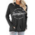 Muicy Womens Sunshine Shirt Casual Long Sleeve Shirt Tops Loose Fit Tunic Tops Sweatshirt with Pockets (XL, Dark Grey)