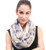 Lina  and  Lily Elephant Print Infinity Loop Scarf Lightweight (Beige)