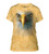 The Mountain Eagle Face Adult Woman's T-Shirt, Yellow, Medium