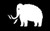 Makarios LLC Woolly mammouth Cars Trucks Vans Walls Laptop MKR| White |5.5 x 3.5|MKR623