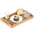 Serving Tray Bamboo - Wooden Tray with Handles  Decorative Serving Trays Platter for Breakfast in Bed, Lunch, Dinner, Appetizers, Patio, Ottoman, Coffee Table, BBQ, Party (1)