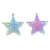 DanLingJewelry 50 pcs 201 Stainless Steel Filigree Pendants Filigree Star Charms for Jewelry Making