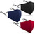 3 PCS Unisex Washable Reusable 3 Layers Adjustable Comfortable Protective Cotton Face Madks