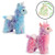 Aurora Sparkle Tales 8" Plush Llamacorns Set of 2 - Blue and Pink, with Enjoy The Little Things Drawstring Bag