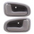 Brock Replacement Driver and Passenger Inside Inner Light Gray Door Handles Compatible with 93-97 Corolla Prizm