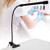 LED Desk Lamp with Clamp, Adjustable LED Desk Light USB Adjustable Direction and Brightness Clip Eye-caring Table Lamps Clip Table Lamp for Reading Beauty Manicure Study Tattoo Light