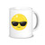 Emoji Mug - Sunglasses Emoji Mug Dinnerware, Kids Emoji Personalized Mug, You Pick Emoji- Kids Personalized Gift - 11oz Ceramic Mug/Water Cup, High Gloss