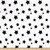 Michael Miller Minky Stars, Yard, Black