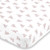 NoJo Cheetah Pink  and  White Fitted Super Soft Crib Sheet, Pink, White