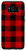 Galaxy S8 Classic Red  and  Black Plaid Check Pattern Design Phone Case