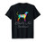 Black  and  Tan Coonhound Dog Tie Dye Rainbow Dog Mom Love-r T-Shirt