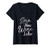 Womens Spin Class Joke Spinning Instructor Gift Spin Now Wine Later V-Neck T-Shirt