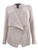 Alfani Womens Petites Open Front Draped Cardigan Sweater Beige PS