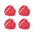 Amosfun 4pcs Heart Shaped Wedding Favor Boxes Metal Tins with Lids Empty Tin Box Containers Wedding Gift Candy Boxes