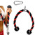 TOBWOLF 70cm/27.5 inch Tricep Hammer Rope, Overhead Dual Grip Rope Tricep Extension Home Gym Pull Down Cable Attachment for Strengthening Upper Body - Red