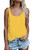 OMSJ Women Shirts Sleeveless Summer Tunic Loose Fit Tank Tops (L, Yellow) OMSJ Women Shirts Sleeveless Summer Tunic Loose Fit Tank Tops (L, Yellow)