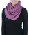Womens Infinity Scarf Cable Knit Wrap - Lavender