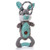 Charming Pet Scrunch Bunch Bunny Interactive Plush Squeaky Dog Tug Toy