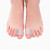 Toe Separators Hammer Toe Straightener, 6 Pack Little Toe Spacers Gel Spreader, Correct Crooked Toes, Bunion Corrector and Bunion Relief, Transparent, Reusable and Washable