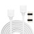 5M 16.4ft 4 Color RGB Extension Cable LED Strip Connector Extension Cable Cord Wire 4 Pin LED Connector for SMD 5050 3528 2835 RGB LED Light Strip (2PCS)