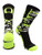 TCK Oregon Ducks Camo Crew Socks (Black/Neon Yellow, Small)