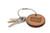 Cheesecake Keychain, Wood Twist Cable Keychain - Small