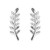 YFN 925 Sterling Silver Ear Crawler Cuff Earrings Ear Climber Leaf Hypoallergenic