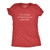 Womens Silently Correcting Your Grammar Funny T Shirt Nerdy Sarcastic Novelty Tee (Heather Red) - M
