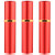 3Pcs 10ML Portable Mini Refillable Perfume Scent Aftershave Atomizer Empty Refillable Spray for Purse or Travel (Red)