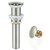 Bathroom Sink Drain without Overflow Vessel Sink Lavatory Vanity Pop Up Drain Stopper,Brushed Nickel