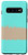 Galaxy S10 Modern Stripe Pattern Beige  and  Teal Mint AEW451 Case