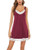 SWOMOG Sleepwear Womens Nightgowns Sleeveless Chemise Lace Soft Sleepshirts V Neck Babydoll Nightdress Wine Red SWOMOG Sleepwear Womens Nightgowns Sleeveless Chemise Lace Soft Sleepshirts V Neck Babydoll Nightdress Wine Red