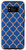Galaxy S8 Arabesque Pattern Blue  and  Light Beige Coral AEW272 Case