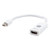 GE Mini DisplayPort Thunderbolt to HDMI Adapter, Compatible with Apple iMac, MacBook and PC, Supports Full HD 1080P and 4K Ultra HD, White, 33589