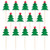 Christmas Tree Honeycomb Party Picks, 4 inch, 12 Ct.