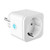 ZJWD EU Plug WIFI Wireless Remote Power Socket PC Smart Timer Plug with Voice Control Home White