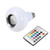 Ymiko LED Light Bulb Bluetooth Speaker, E27 12W RGB Changing Lamp Wireless Music Playing Light Lamp with 24 Keys Remote Control