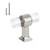 5 Pack Orger Drawer Knobs Acrylic Clear T-bar Knobs Single Hole 40 mm Length Cabinet Knobs Polished Chrome for Decor Acrylic Cabinet Handle Knobs