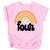 Four Retro Rainbow Birthday Shirts for Toddler Girls 4th Birthday Outfits Pink Shirt